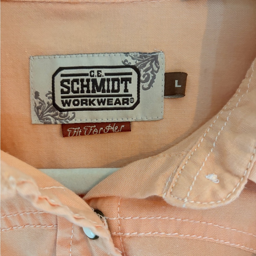 CE Schmidt Button-Up Shirt Snap Buttons Western - Picture 3 of 5